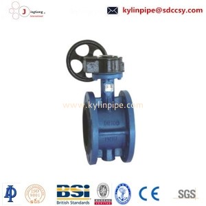 D341X-10/16The worm wheel flange butterfly valve