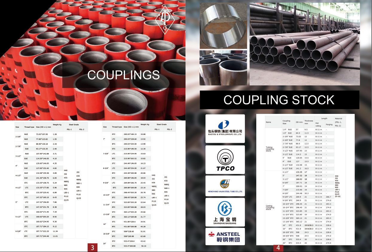 coupling|pup joint|coupling blank|casing coupling|butterfly valve